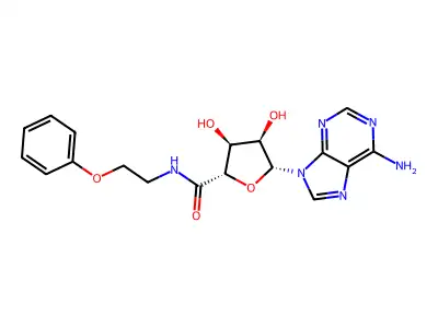 C18H20N6O5.1/2H2O structure