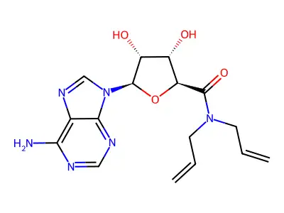 beta-D-Ribofuranuronamide, 1-(6-amino-9H-purin-9-yl)-1-deoxy-N,N-di-2-propenyl- structure