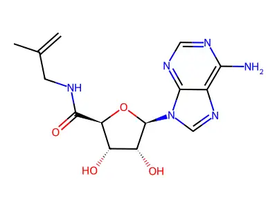 Ribofuranuronamide, 1-(6-amino-9H-purin-9-yl)-1-deoxy-N-(2-methylallyl)- structure