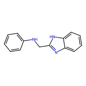 N-(1H-benzimidazol-2-ylmethyl)-N-phenylamine structure