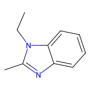 1-Ethyl-2-methylbenzimidazole structure
