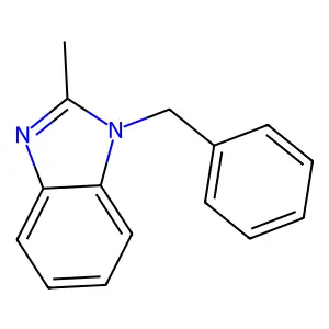 1-Benzyl-2-methylbenzimidazole structure