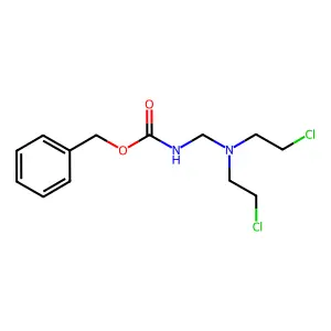 Carbamic acid, N-bis(2-chloroethyl)aminomethyl-, benzyl ester structure