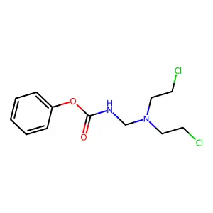 Carbamic acid, N-bis(2-chloroethyl)aminomethyl-, phenyl ester structure