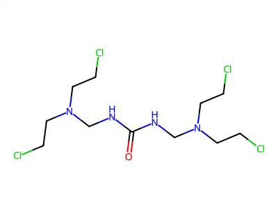 Urea, N,N'-bis((bis-(2-chloroethyl)amino)methyl)- structure