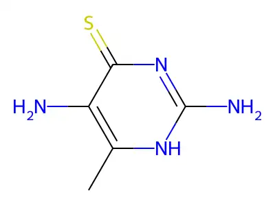 2,5-Diamino-6-methylpyrimidine-4-thiol structure