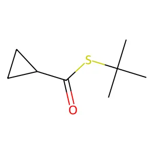 S-tert-Butyl cyclopropanecarbothioate structure