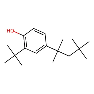 Phenol, 2-(1,1-dimethylethyl)-4-(1,1,3,3-tetramethylbutyl)- structure