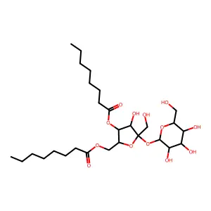 Sucrose dicaprylate structure