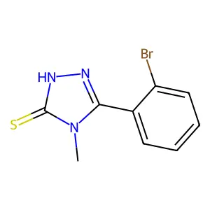 5-(2-bromophenyl)-4-methyl-4H-1,2,4-triazole-3-thiol structure