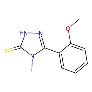 5-(2-methoxyphenyl)-4-methyl-4H-1,2,4-triazole-3-thiol structure