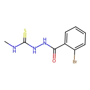 2-(2-bromobenzoyl)-N-methylhydrazinecarbothioamide structure