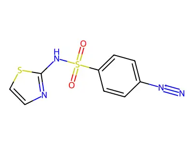 4-(1,3-Thiazol-2-ylsulfamoyl)benzenediazonium structure
