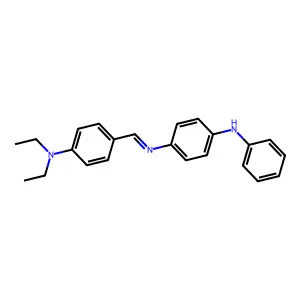 N-(4-(Diethylamino)benzylidene)-N'-phenyl-1,4-phenylenediamine structure