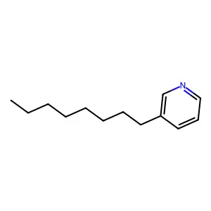 3-Octylpyridine structure