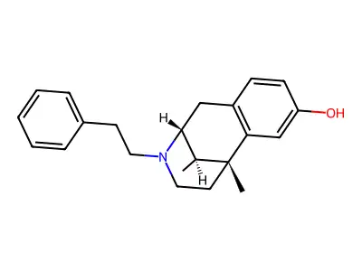 Phenazocine, (+)- structure