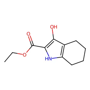1H-Indole-2-carboxylic acid, 4,5,6,7-tetrahydro-3-hydroxy-, ethyl ester structure