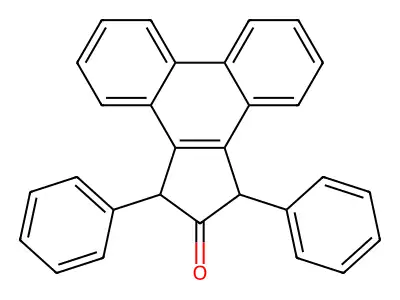 1,3-Diphenyl-1,3-dihydrocyclopenta[l]phenanthren-2-one structure