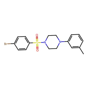 1-(4-Bromophenyl)sulfonyl-4-(3-methylphenyl)piperazine structure