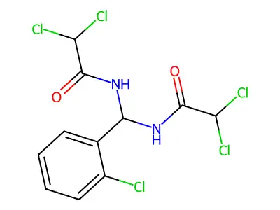 Acetamide, N,N'-[(2-chlorophenyl)methylene]bis[2,2-dichloro- structure