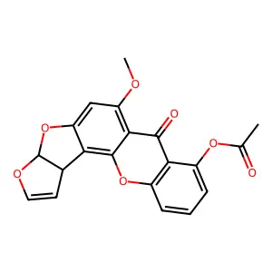 Sterigmatogystin, O-acetyl- structure