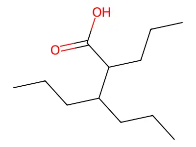 2,3-Dipropylhexanoic acid structure