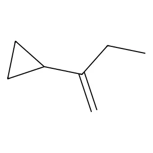 Cyclopropane, (1-ethylvinyl)- structure