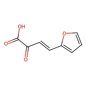3-Butenoic acid, 4-(2-furanyl)-2-oxo- structure