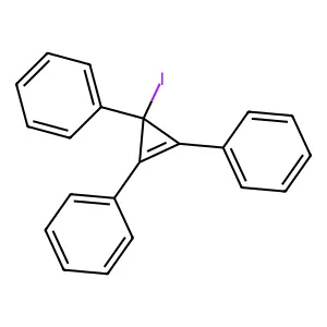 Cyclopropenylium, triphenyl-, iodide structure