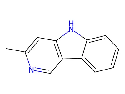 5H-Pyrido(4,3-b)indole, 3-methyl- structure