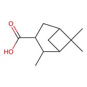(1r,2r,3r,5s)-2,6,6-Trimethylbicyclo[3.1.1]heptane-3-carboxylic acid structure