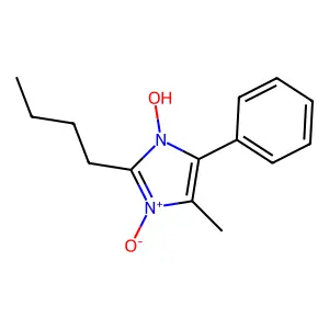 2-Butyl-4-methyl-3-oxo-5-phenyl-1H-3lambda~5~-imidazol-1-ol structure