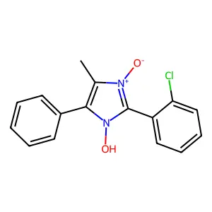 2-(2-Chlorophenyl)-4-methyl-3-oxo-5-phenyl-1H-3lambda~5~-imidazol-1-ol structure