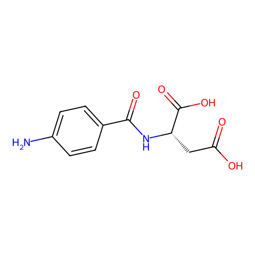 L-Aspartic acid, N-(4-aminobenzoyl)- structure