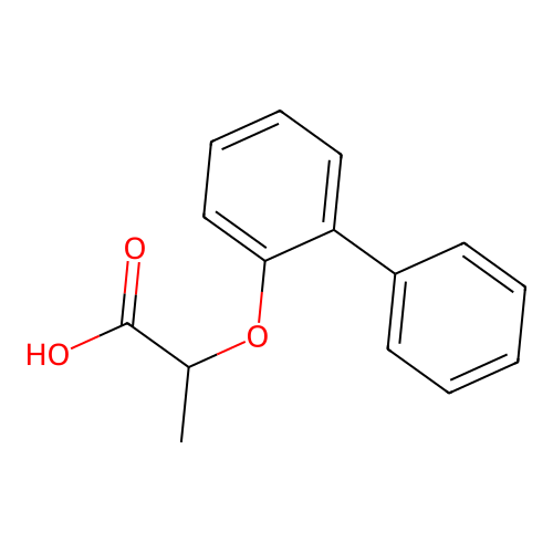 2-(2-Phenylphenoxy)propanoic acid structure