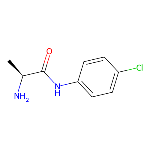 (S)-2-Amino-N-(4-chlorophenyl)propanamide structure