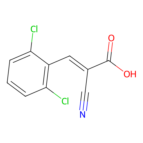 2-Propenoic acid, 2-cyano-3-(2,6-dichlorophenyl)-, (E)- structure