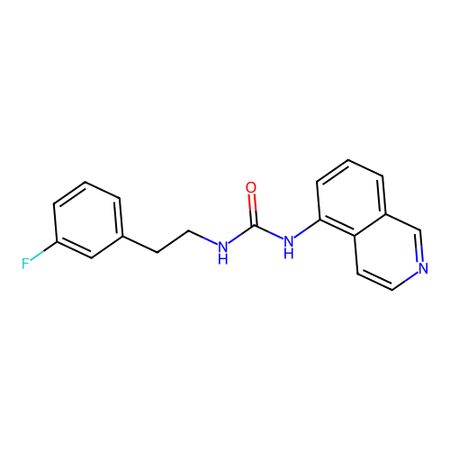 N-[2-(3-fluorophenyl)ethyl]-N'-isoquinolin-5-ylurea structure