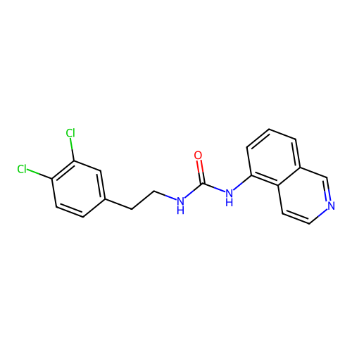 1-[2-(3,4-Dichloro-phenyl)-ethyl]-3-isoquinolin-5-yl-urea structure