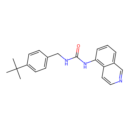 1-(4-tert-Butyl-benzyl)-3-isoquinolin-5-yl-urea structure