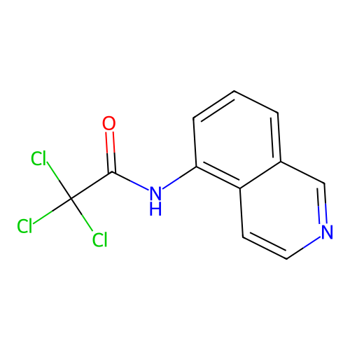2,2,2-trichloro-N-isoquinolin-5-ylacetamide structure