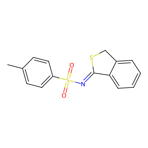 (NZ)-N-(3H-2-benzothiophen-1-ylidene)-4-methylbenzenesulfonamide structure
