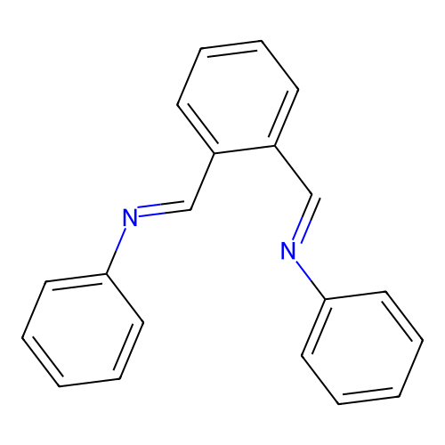 N-phenyl-1-[2-(phenyliminomethyl)phenyl]methanimine structure