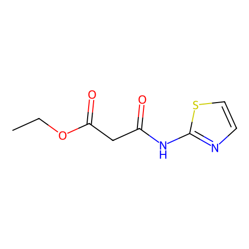 Ethyl 3-oxo-3-(1,3-thiazol-2-ylamino)propanoate structure