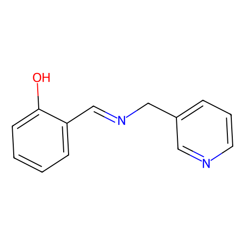 2-(3-Pyridylmethyliminomethyl)phenol structure
