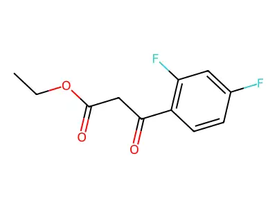 Ethyl 3-(2,4-difluorophenyl)-3-oxopropanoate structure