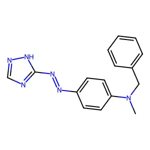 Benzenemethanamine, N-methyl-N-(4-(1H-1,2,4-triazol-3-ylazo)phenyl)- structure