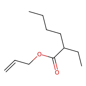 Allyl 2-ethylhexanoate structure