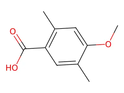 4-Methoxy-2,5-dimethylbenzoic acid structure