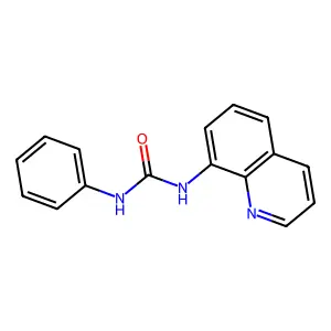 1-Phenyl-3-quinolin-8-ylurea structure
